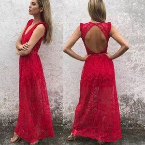 NEW Boho lace maxi bodysuit dress